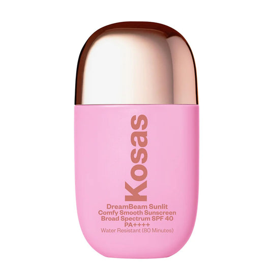 Kosas DreamBeam SPF 40 Mineral Sunscreen for Face + Makeup Prep – Lightweight Hydrating Sun Protection, 40 ml